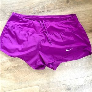 NIKE DRI-FIT// purple shorts woman’s large